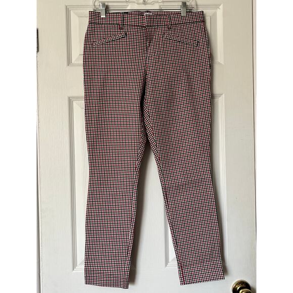 Gap Signature Skinny Ankle Checkered Pants - Size 6 - Picture 1 of 8